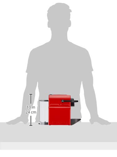 Machine à Café Inissia Rouge Rubis - Réservoir 0,7L, Système Capsules