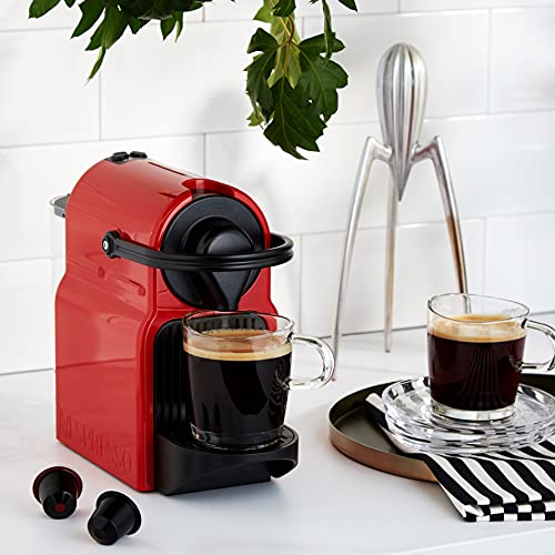 Machine à Café Inissia Rouge Rubis - Réservoir 0,7L, Système Capsules