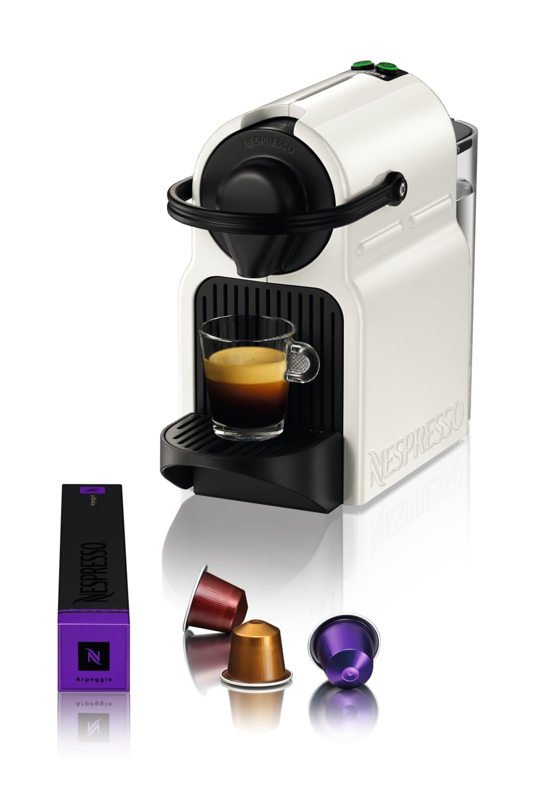 Machine à Café Inissia Blanche - 19 Bars, Réservoir 0,7L