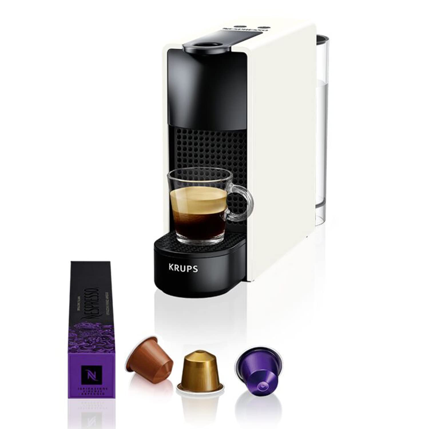 Cafetière à Capsules Essenza Mini Blanche - Compacte et Légère