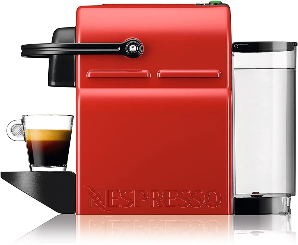Machine à Café Inissia Rouge Rubis - Réservoir 0,7L, Système Capsules