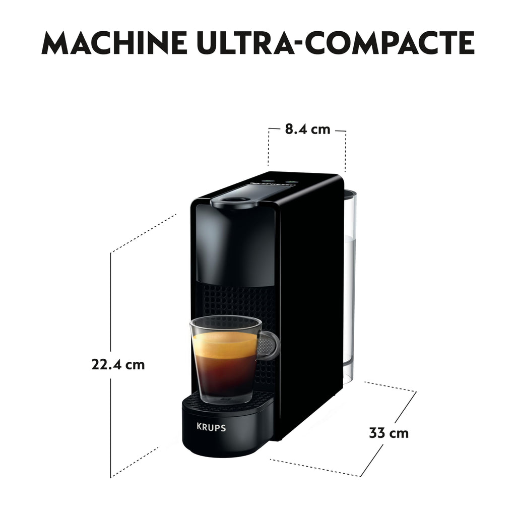 Cafetière à Capsules Essenza Mini Noir - Compacte et Facile d'Utilisation