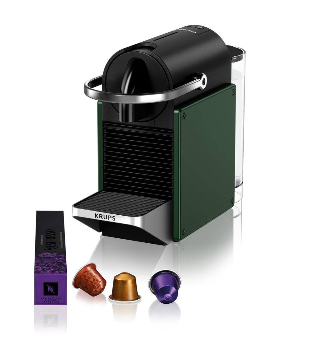Machine à Café Pixie Vert Foncé - Compacte au Style Industriel